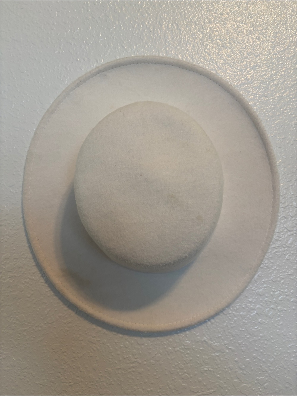 White Felt Hat